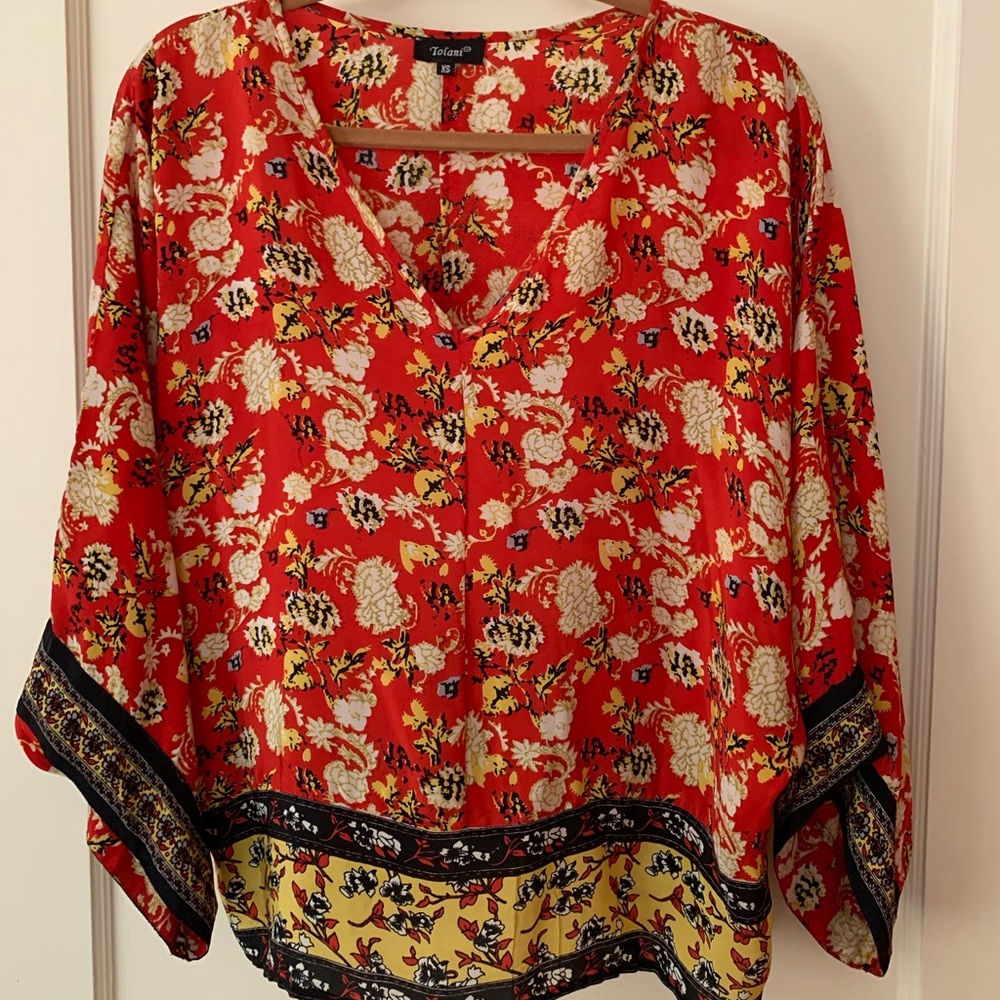 Tolani Kimono Style Silk Shirt